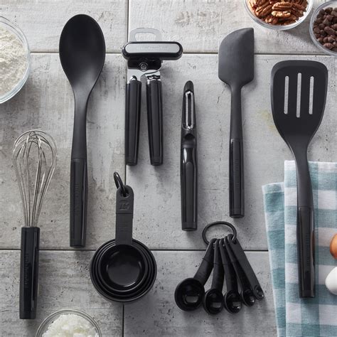 Kitchenaid 15 Piece Kitchen Tool And Gadget Set In Black