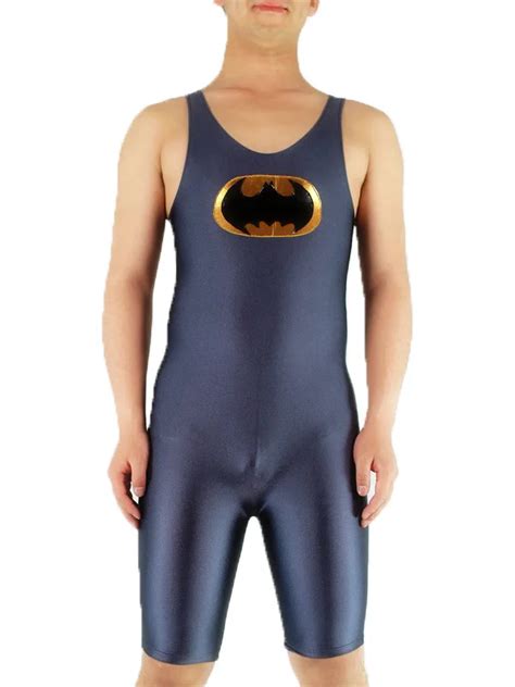 Batman Cosplay Costume Adult Superheroes Sleveless Lycra Spandex Zentai Bodysuit Jumpsuit For