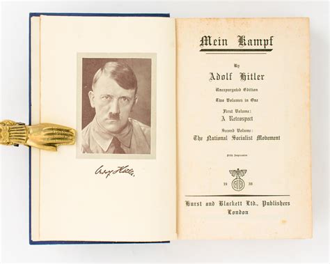 Mein Kampf Unexpurgated Edition Two Volumes In One First Volume A Retrospect Second Volume