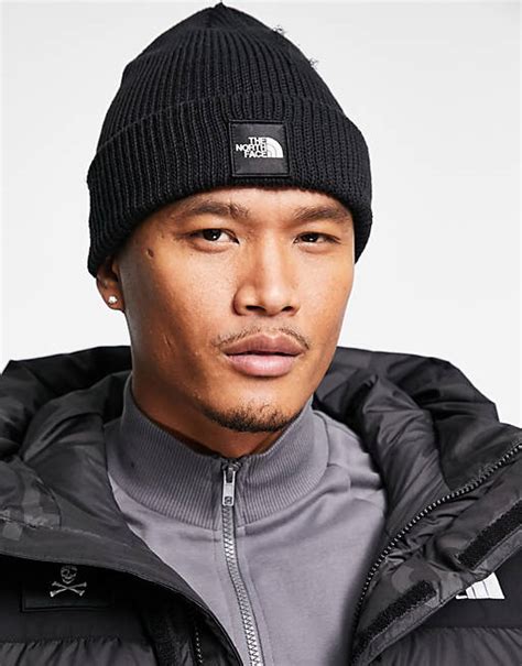 The North Face Black Box Beanie In Black Asos