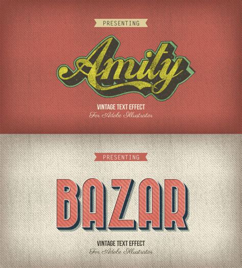 Vintage Graphic Styles For Illustrator 7 On Behance