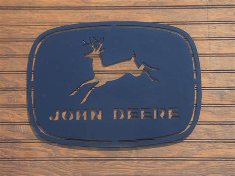 John Deere Metal Sign Wall Sign Tractor Art Country Decor Etsy