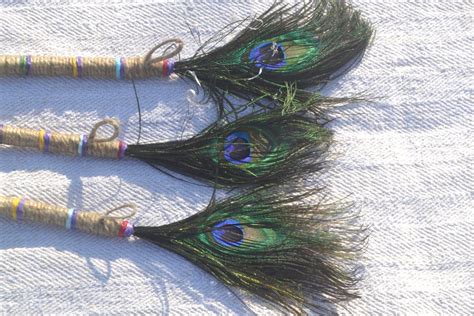 Peacock Feather Wall Hanging Tickler Peacock Feathers Sexy Etsy