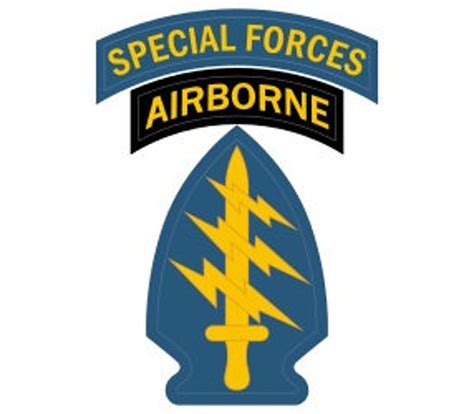 Us Army Special Forces With Sf Tab Patch Vector Files Dxf Eps Etsy