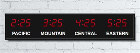 Time Zone Clocks And Led Digital Wall Clocks From Digital Display Systems