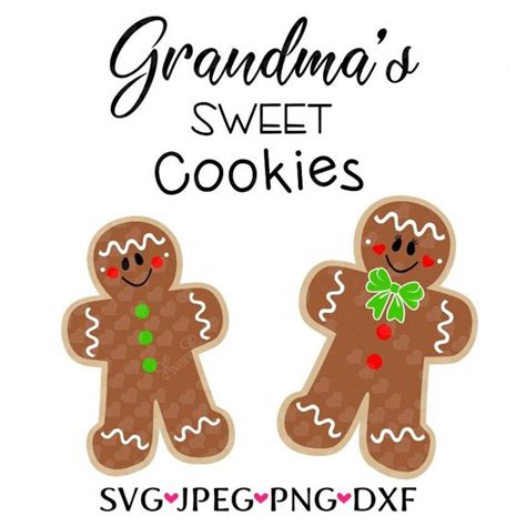Download Grandma's Sweet Cookies SVG DXF PNG jpeg | Sweet cookies ...