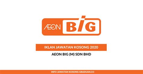 Search stock, fx pair, crypto, or commodity. Permohonan Jawatan Kosong AEON BiG (M) Sdn Bhd • Portal ...