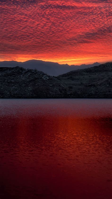 Mead Usa Lake Mountains Sunset Wallpaper 1080x1920