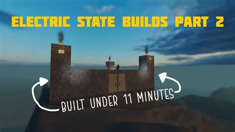 Things To Build In Electric State Roblox Part 2 Youtube