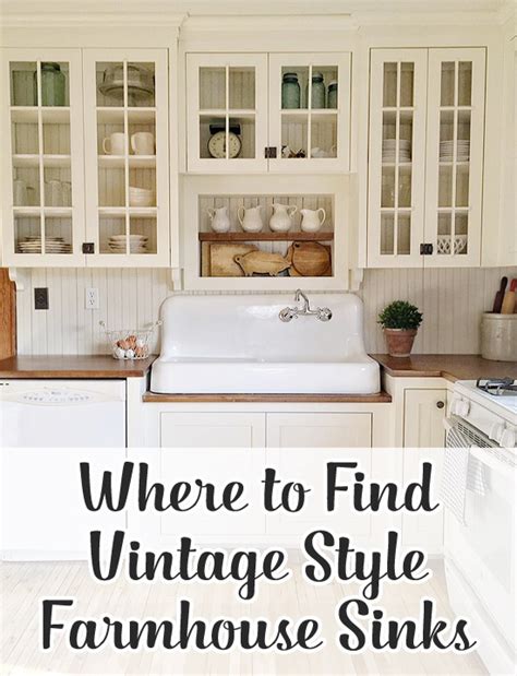 Check spelling or type a new query. Where to Find a Vintage Style Farmhouse Sink - Hello Farmhouse