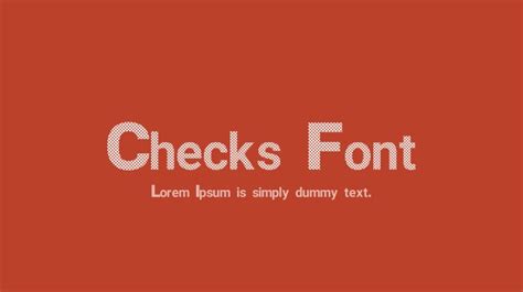 Checks Font Download Free For Desktop And Webfont