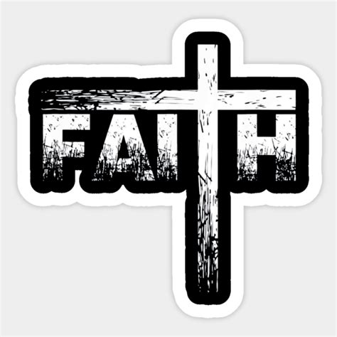 christian faith and cross t shirt christian faith christian faith cross sticker teepublic