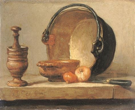 Still Life With Copper Cauldron C 173435 Jean Siméon Chardin