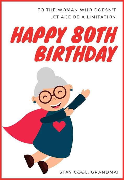 The Best Printable 80th Birthday Cards Free — Printbirthdaycards
