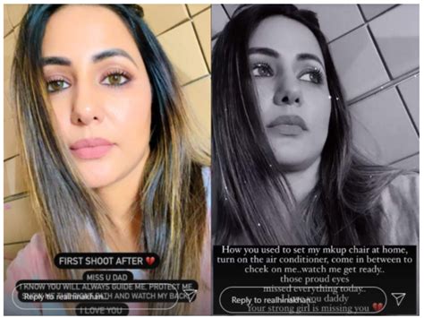 Hina Khan Gets Emotional On Her First Shoot After Her Father S Demise Telly Updates