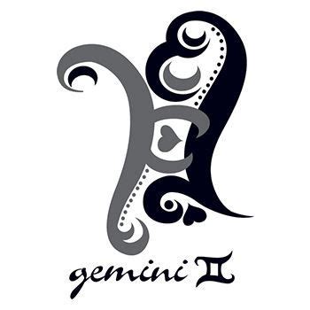 Zodiac: Gemini Design Temporary Tattoo | Zodiac signs gemini, Gemini zodiac, Gemini tattoo