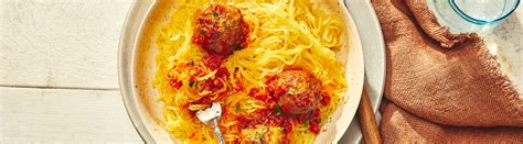 Baked Spaghetti Squash And Meatballs West Iga