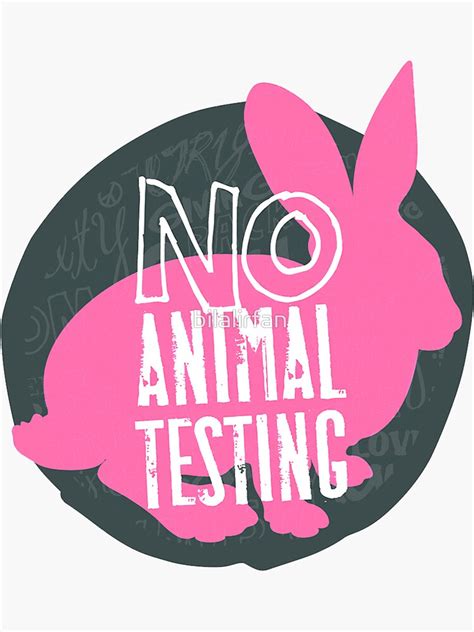 Peta Say No To Animal Testing Sticker By Bilalirfan Redbubble