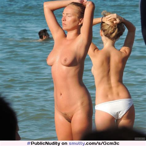 Publicnudity Casualnudity Outdoor Beach Tanlines Topless Bikini