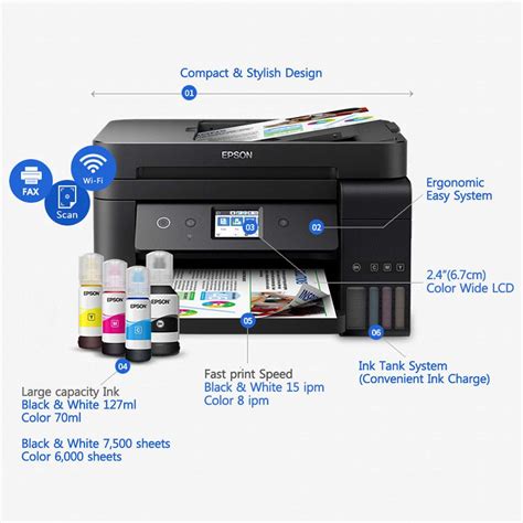 Epson L6190 Wi Fi Duplex All In One Ink Tank Printer With Adf Shopee