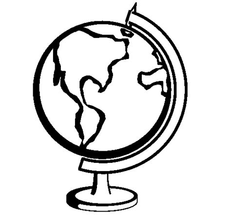 Globe Coloring Page Free Download On Clipartmag