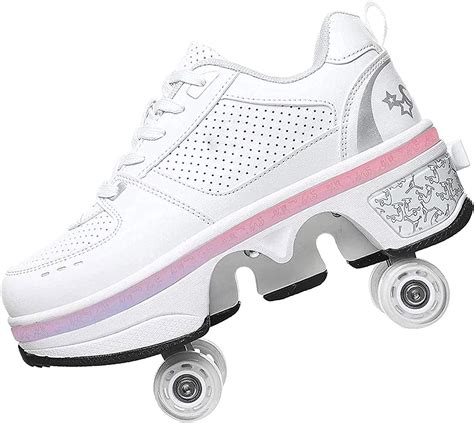 Mydfg Chaussures À Roulettes Led Sneakers Roller Chaussures De