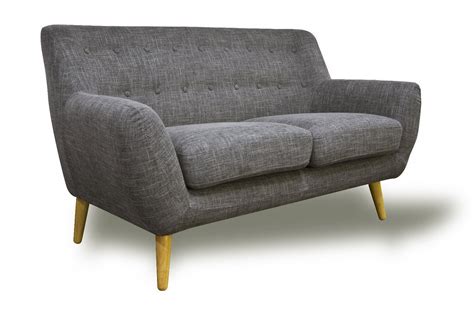 Scandi Retro Compact Design 2 Seater Sofa Perfect For Small Space