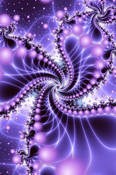 Purple Pinwheel Fractal Art Purple Art Fractals