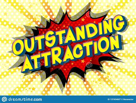 Outstanding Attraction - Comic Book Style Words. Stock Vector - Illustration of comics ...
