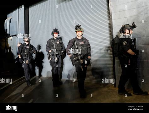 U S Secret Service Counter Assault Team Officersare Seen At A Keep