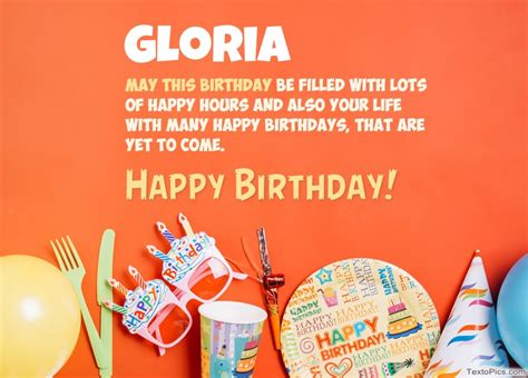 Happy Birthday Gloria Pictures Congratulations