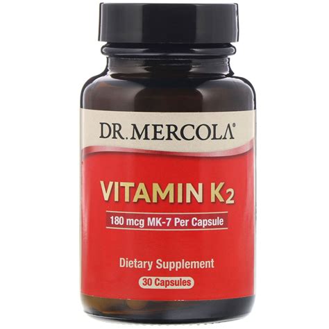 Maybe you would like to learn more about one of these? Buy Dr. Mercola, Vitamin K2, 30 Capsules - Vitamin K2