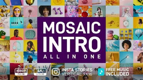Mosaic Intro ( After Effects Template ) ★ AE Templates - YouTube