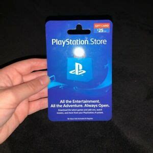 A sony playstation gift card can be used in the online store to make purchases towards new games. PSN $25 Playstation Network US Store Gift Card | eBay