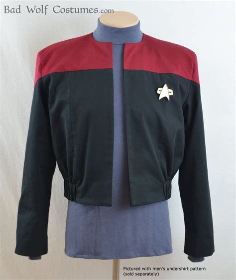 Star Trek Sewing Pattern Starfleet Uniform Jacket Voyager Men S
