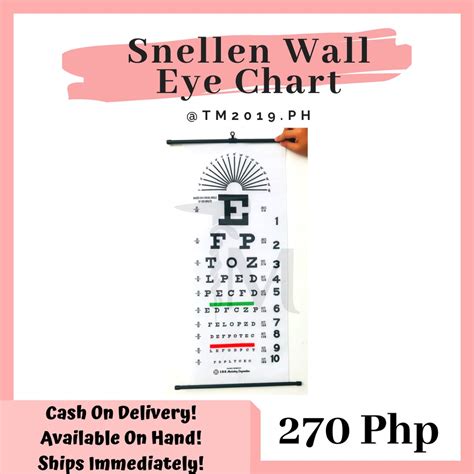 Tm2019 Snellen Wall Eye Chart Shopee Philippines