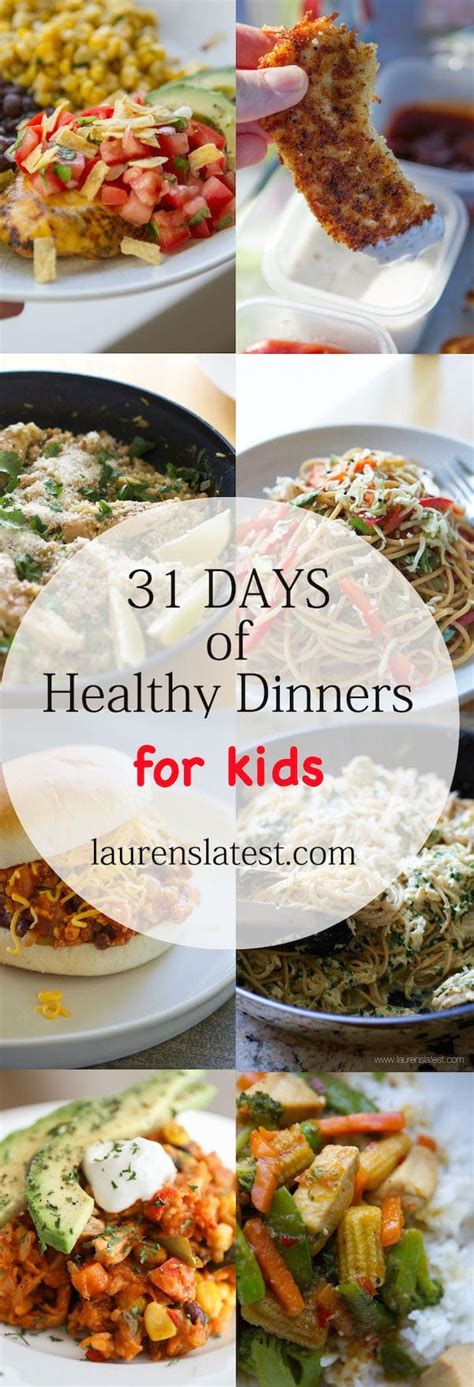 Variation for a singles function or dinner party: One Month of Healthy Dinner Ideas for Kids | Lauren's Latest