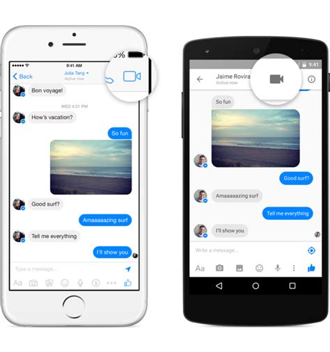 Open a conversation with the recipient, then select the video camera to start the video call. Videobellen nu ook vanuit Facebook Messenger