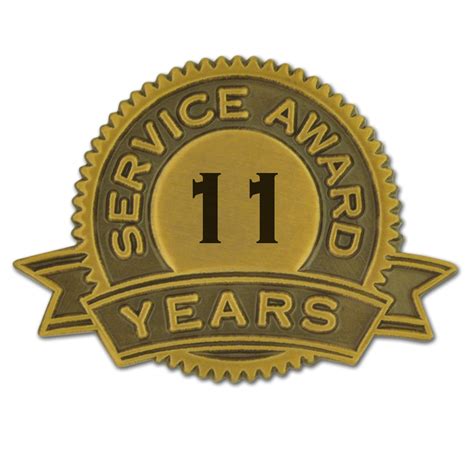 Pinmarts 11 Years Of Service Award Lapel Pin Ebay