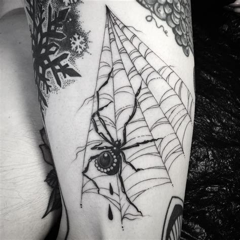 Spiders Spider Web Webs Moth Geometric Tattoo Tattoos Instagram