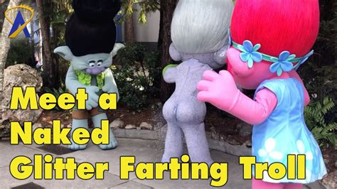 Naked Glitter Farting Troll At Universal Orlando Youtube
