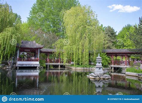 Scenic Landscape In Chinese Garden At Garten Der Welt Marzahn Berlin