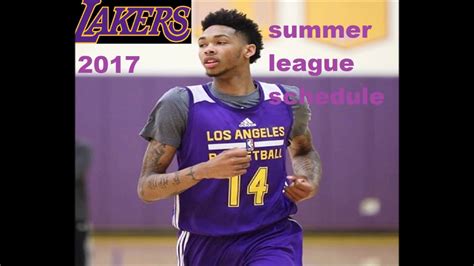Random sports or nba quiz. Lakers 2017 Summer League Schedule - YouTube