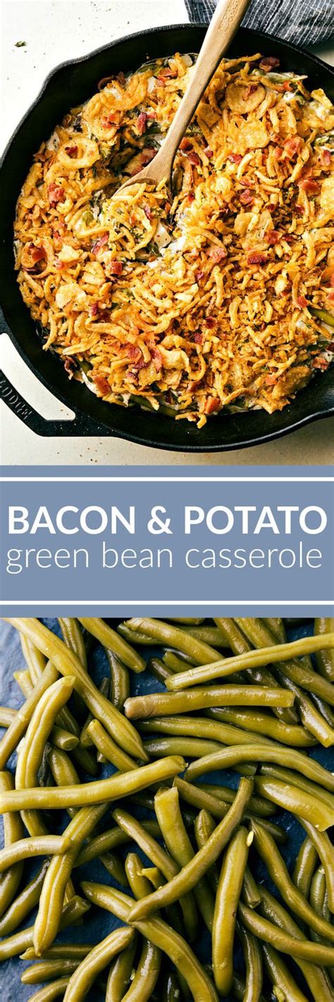 If all you have is the regular kind, simply slice them into thin strips with a knife or use them whole. Southern Style Bacon, Potato and Green Bean Casserole ...