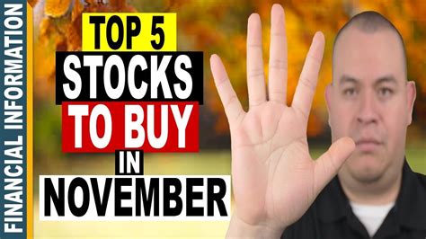 5 Stocks To Buy In November 2017 📈 Top 5 Stocks To Watch