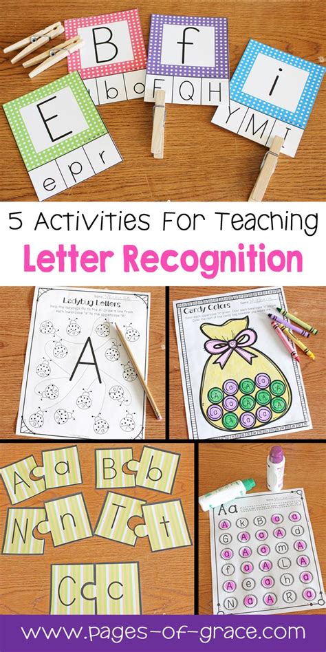 Preschool Activities Teaching Letter Recognition Alphabet Activities