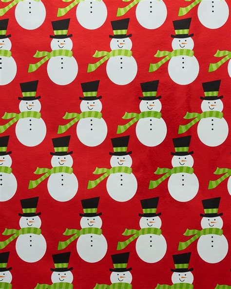Snowmen Christmas Wrapping Paper 25 Sq Ft American Greetings