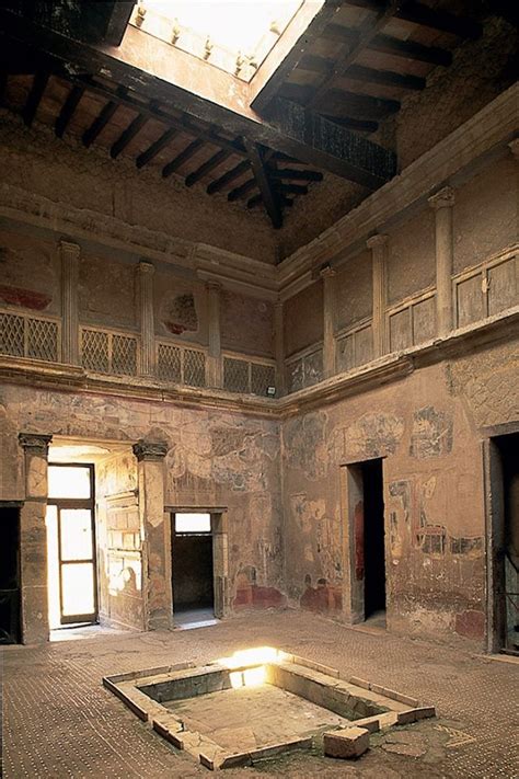 Interior Of A Well Preserved Roman House At Herculaneum 1st Century