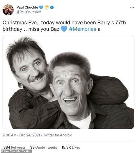 Chucklevisions Paul Chuckle Pays Tribute To Late Brother Barry On His 77th