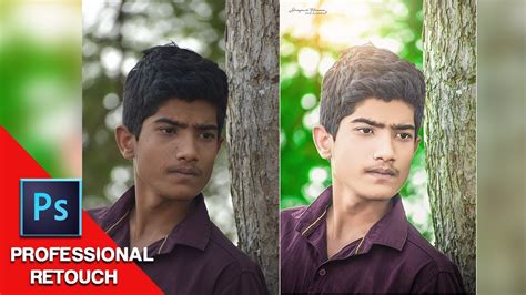 How To Retouch Outdoor Portrait Photo Photoshop Photo Editing